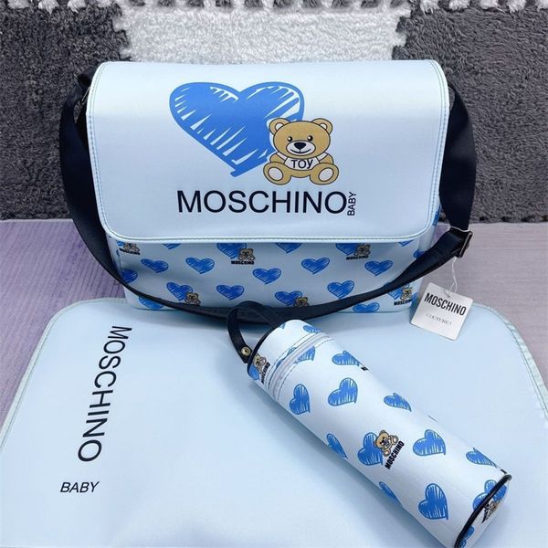 

diaper bags mom baby diaper bag 3-piece set high-quality designer print shoulde mom's gift creative b01