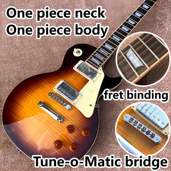 

classic lp standard electric guitar honey sunburst body humbucker pickups imported hardware369
