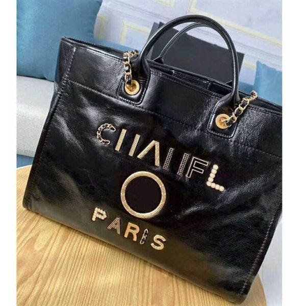 

60% off luxury handbags women's beach metal pearl letter badge tote bag small leather large female chain wallet backpack eez8