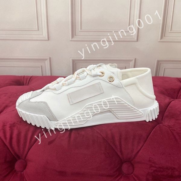 

2023 designer calfskin casual shoes reflective sneakers vintage trainers fashion shoes lace-up sneaker, Black