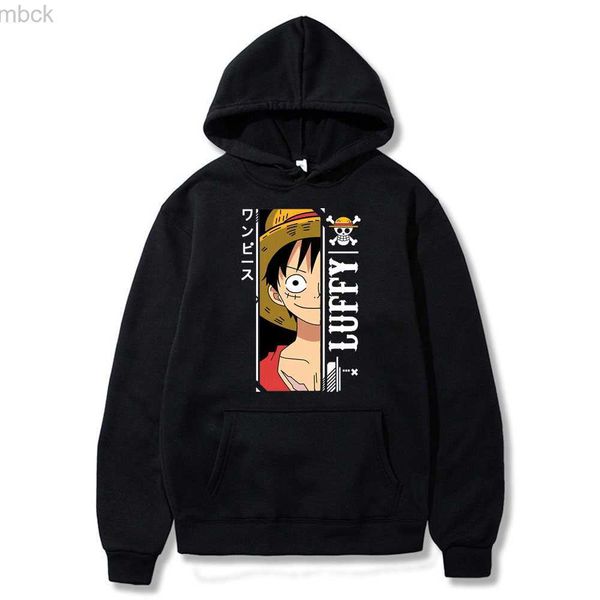 

men's hoodies sweatshirts one piece hoodies anime hooded sweatshirts hoodie men's sweatshirt streetwear clothes hip hop loose pull, Black