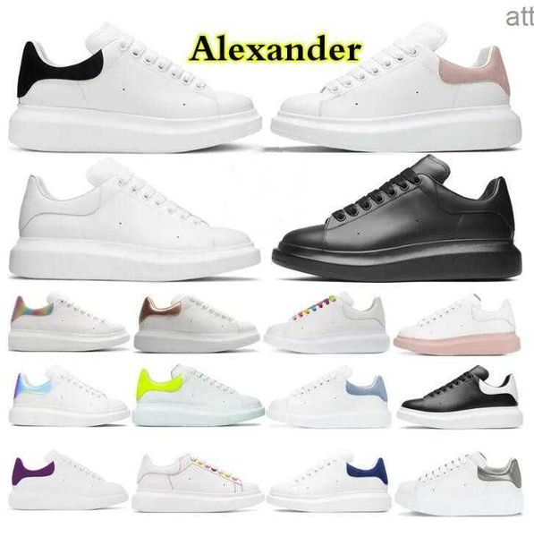 

designer chaussures de espadrilles woman shoe oversized sneakers womens casual shoes leather lace up fashion platform white blac mc queen mc