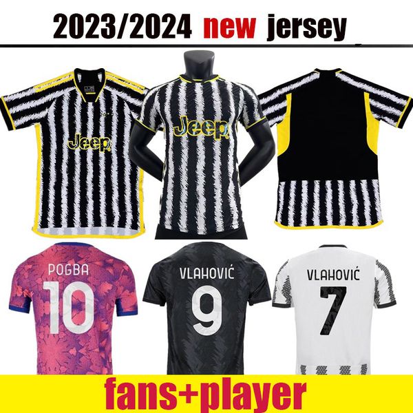 

23 24 22 di maria soccer jerseys chiesa vlahovic 2023 2024 football shirt set locatelli morata de ligt kean fans player version men kids kit, Black;yellow