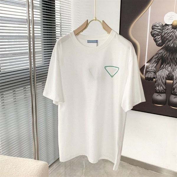 

mens t shirt designer shirt men tshirt man black tee womens clothes size 2xl 3xl t-shirts 100% cotton short sleeve chest triangle printing t, White;black