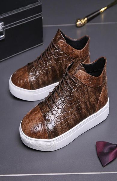 

men shoes outdoors spring autumn pu leather chaussures pour hommes comfortable casual lace up simplicity round toe dh4728125491, Black