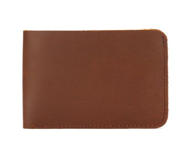 

men crazy horse leather bifold wallet genuine leather wallet card holder 6622134, Red;black