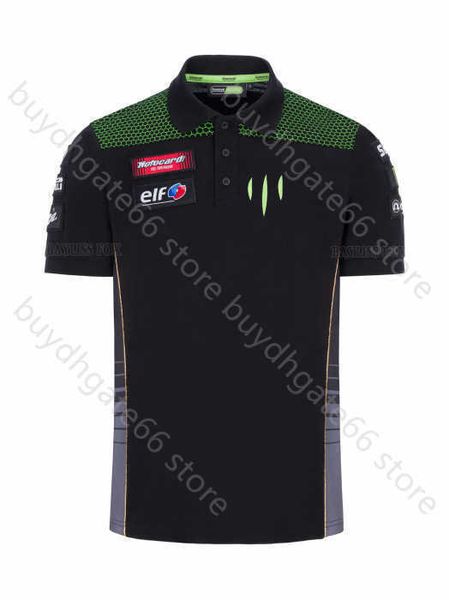 

men's t shirt 2023 new style for kawasaki motorcycle riding polo racing team men buttons summer quick dry breathable do not fade 3d pri, White;black