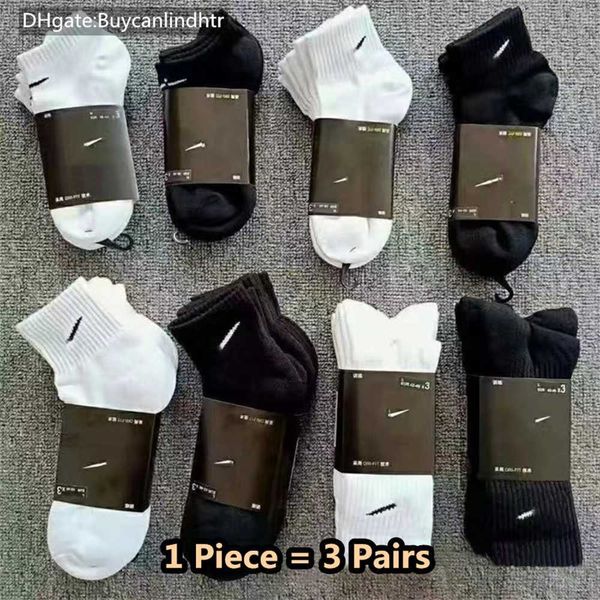 

men socks women cotton classic ankle letter breathable black and white mixing football basketball sports sock 216d