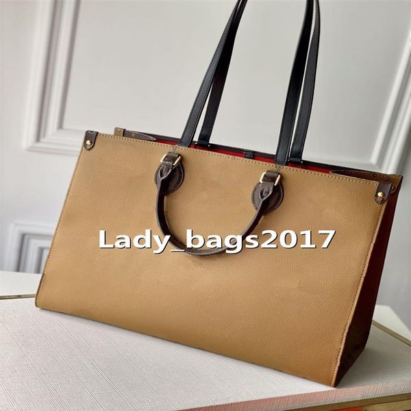 

newset large shopping bags 41cm shoulder bag evening contrast color beach genuine leather handbag crossbody purse messenger lady h266t