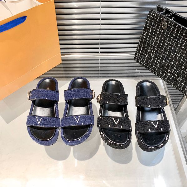 

designer slipper luxury slides brand sandals woman slide men slippers flat bottom flip flop design sneakers leather sandal by 1978 w264 01, Black