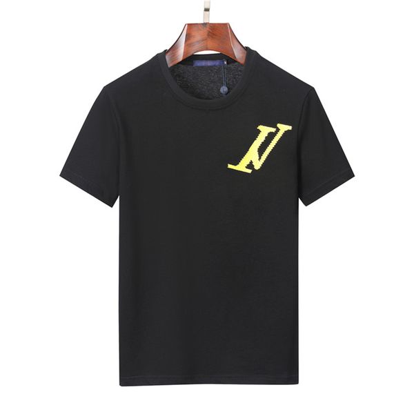 

men's t-shirt short sleeve trend designer sports casual women's t-shirt summer pure cotton casual letter short sleeve clothing #08, White;black