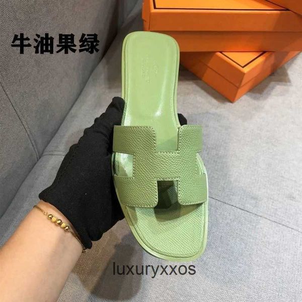 

leather shoe slide 2023 women designer sandal slippers orans beach wear outside summer mesh tourism beach flat bottom sandals o21c