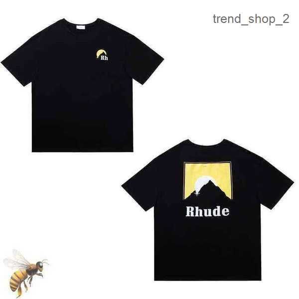 

2023 embroidery letter rhude t shirt tshirts set64cp 9 qsp8, White;black