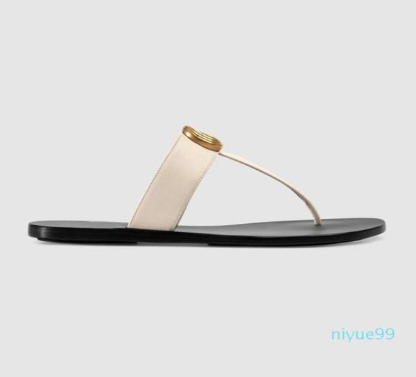 

mens and womens fashion black 10mm marmont leather thong sandals adults beach causal slippers size euro 35457646470