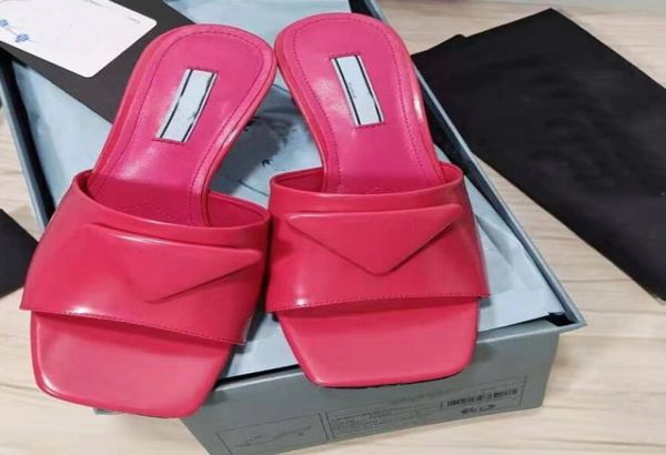 

factory direct s women039s slippers leather mule lido thin heel 65cm with box 35419959357, Black