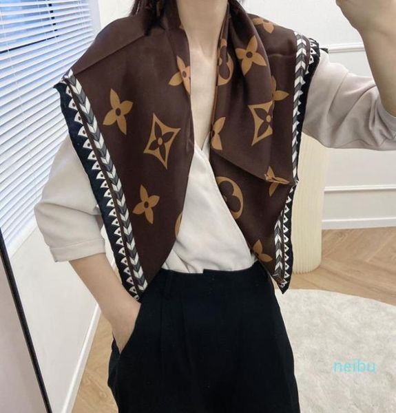 

gift box packaging design brand 100 silk scarves of woman solid colors soft fashion shawl elegant men and women scarf square size2721370, Blue;gray