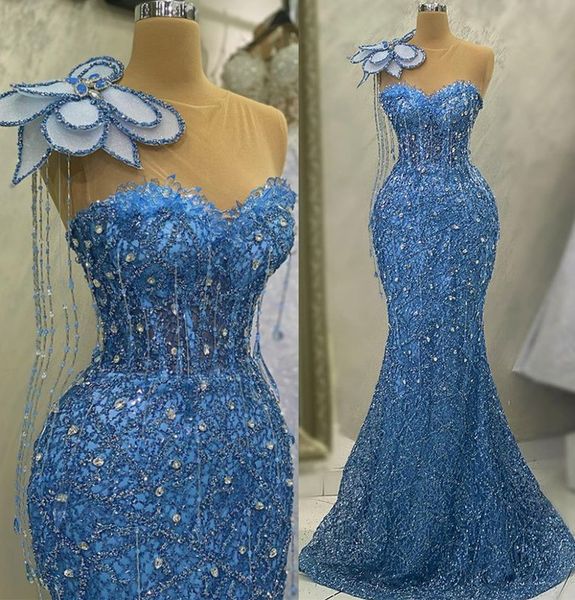 

2023 april aso ebi beaded crystals prom dress mermaid beading evening formal party second reception birthday engagement gowns dresses robe d, Black