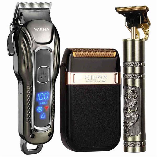 

professional barber hair clipper set rechargeable electric finish cutting machine beard trimmer shaver cordless usb h263c