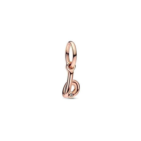 

925 sterling silver monogram Loose beads Pandora DIY bracelet