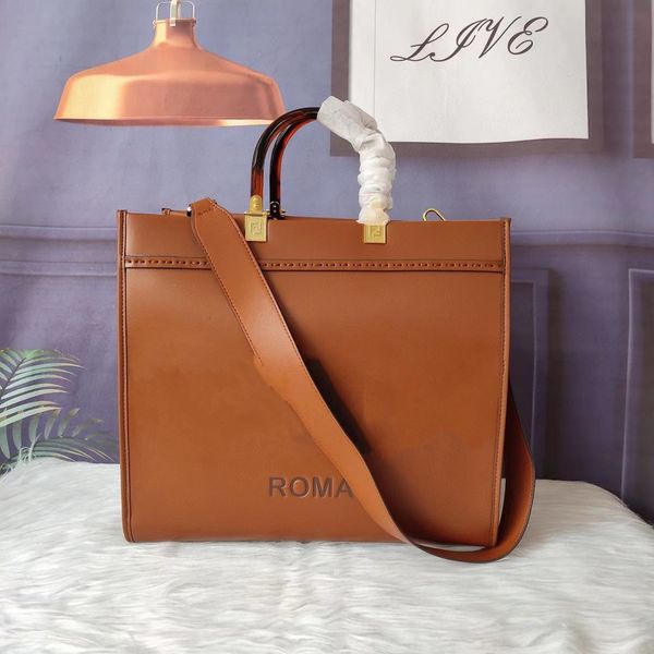 

model 8bh386 sunshine medium brown leather tote, Silver
