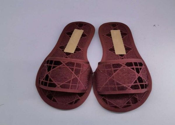 

new designer woman slippers fashion indoor flat bottom slippes lady sandals cotton slide with box large size35432052145, Black