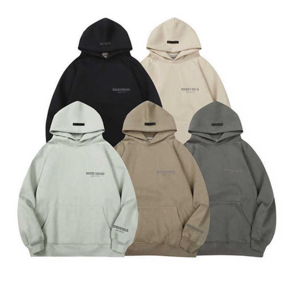 

classics luxury men's tracksuits essss entials sweatshirts letter hoodies men women sportswear hooded pant coat sweater pullover coupl, Gray