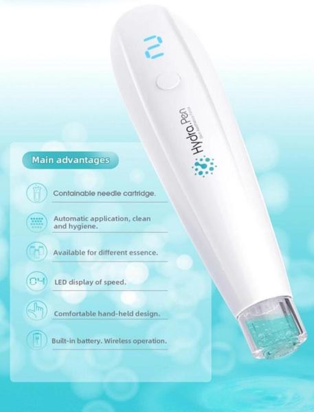 

2020 professional hydra pen h2 electric automatic derma stamp micro needle pen 018mm needle cartridges for essence import7852945