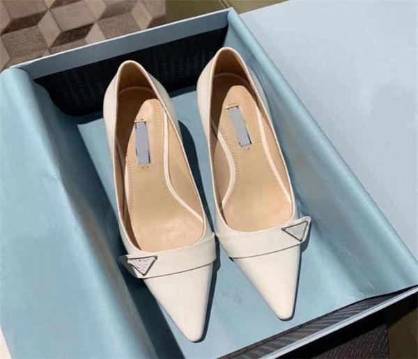 

online whole 2021 latest women039s leather patent leather pointed heels 6cm wedding party shoes 35413070136, Black