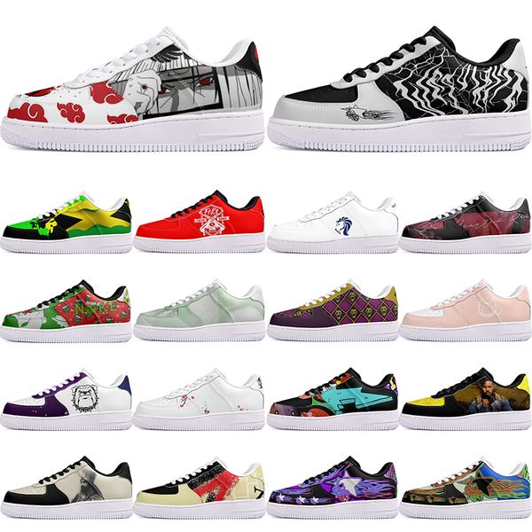 

DIY shoes winter comfortable autumn mens Leisure shoes one for men women platform lovely sneakers Classic cartoon graffiti trainers comfortable sports 7809