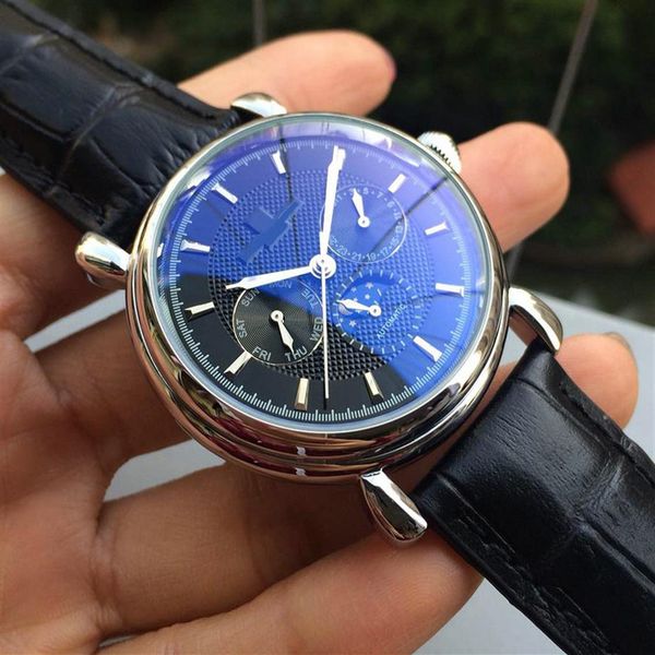 

style brown black leather fashion luxury men watch brand stainless steel automatic movement sports men's self-winding wristwa253t, Slivery;brown