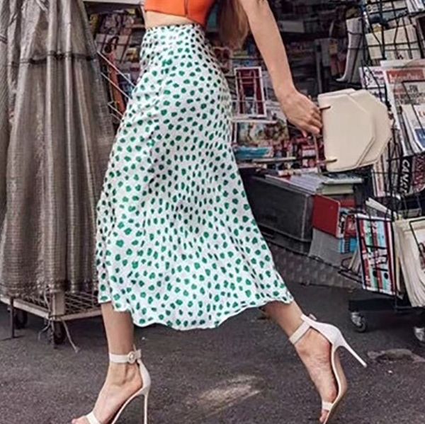 

skirt highend 100 silk leopard printed midi 230420, Black