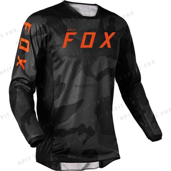 

men's t shirt new style downhill jerseys hpit fox mountain bike mtb offroad dh motorcycle jersey motocross sportwear clothing bike, White;black