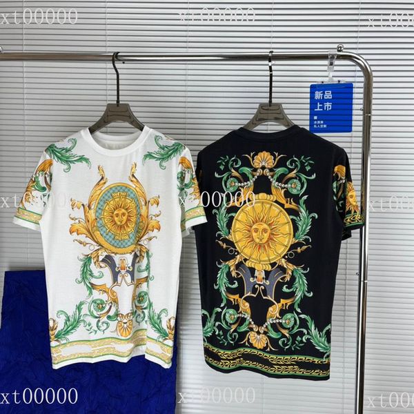

22ss designer letter printed t shirts tee sweatshirt fashion high street short sleeves summer casual t-shirt breathable men women 276h, Black;brown