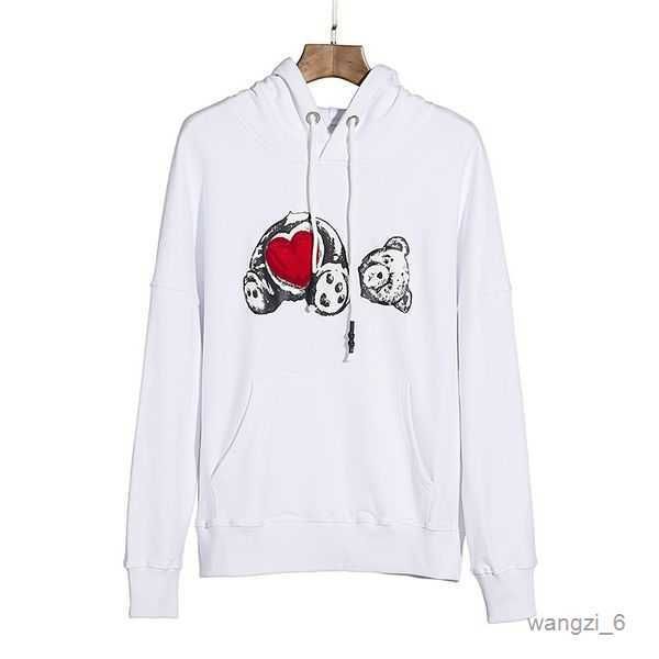 

men's hoodies & sweatshirts mens flocking leopard towel embroidery guillotine bear hoody men angles women sweaters hooded 001 4 phf0, Black