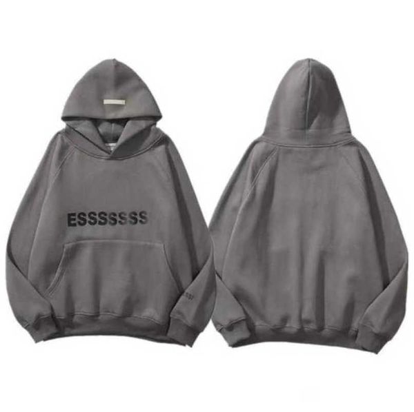 

classics men's luxury tracksuits essentials sweatshirts letter hoodies men women ess sportswear hooded pant coat sweater pullover coup, Gray