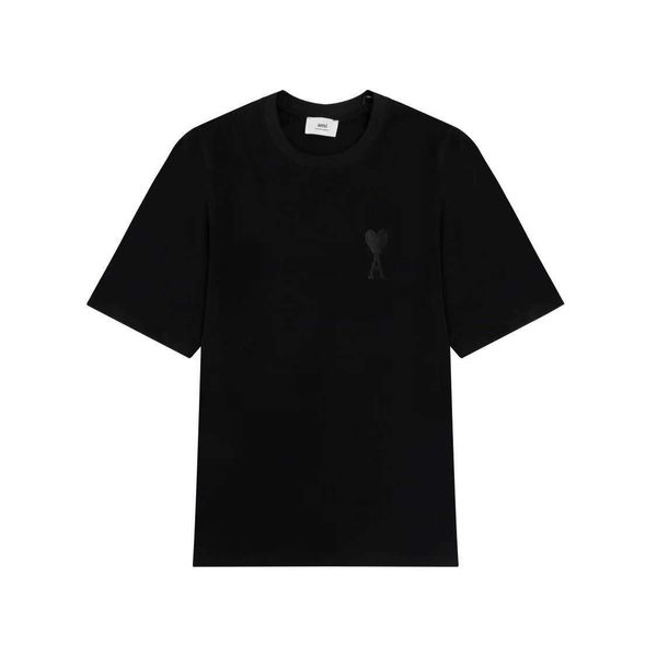 

t shirts for men women tested and poisoned. quality la short sleeve t-shirt embroidered big heart summer clothes amis loose 1 5rxd, White;black