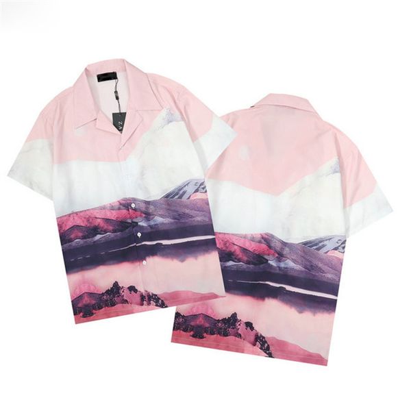 

men designer shirts summer shoort sleeve casual shirts fashion loose polos beach style breathable tshirts tees clothing#52, White;black