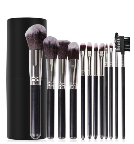 

professnial 12pcs women makeup brushes set foundation powder brush beauty brush make up tools with cylinder eyeshadow brush cosmet7171845