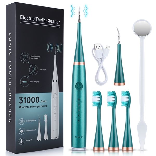 

toothbrush sonic electric tooth brush tartar eliminator scraper cleaner dental calculus stone remover usb rechargeable 230419