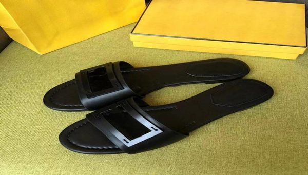 

fendyity baguette leather slides sandal shoes luxurys outdoor lady beach sandals calfskin leather casual