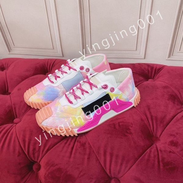 

2023 new luxurys fashion men shoe designer women leather lace up platform sneakers white black mens womens casual shoes