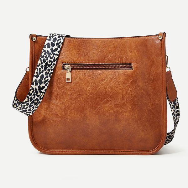 

fashion crossbody bag casual women's bag pu solid outdoor shoulder bag