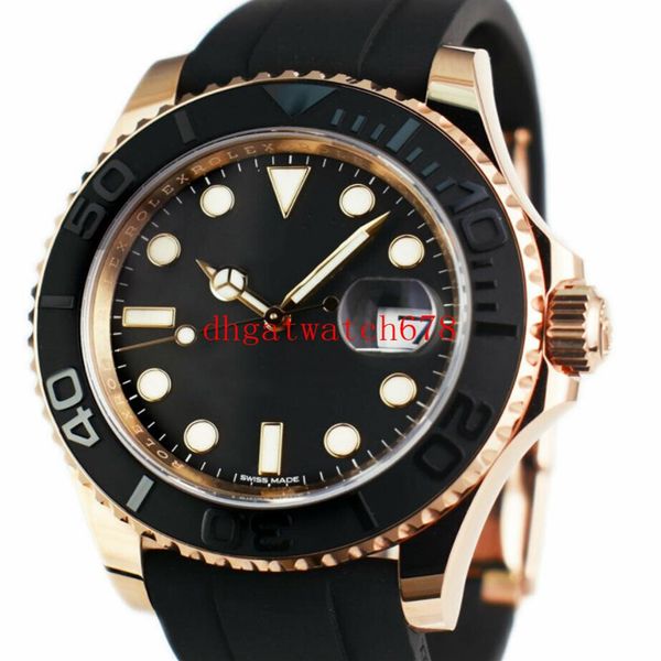 

men watch 116655 rubber strap ceramics bezel sapphire automatic mechinacal wristwatch mens yacht fashion watches wris264l, Slivery;brown