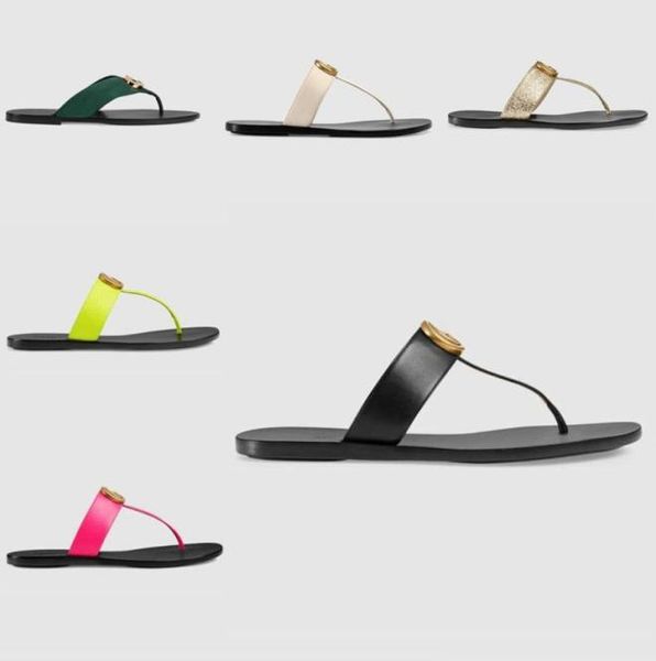 

2022 designer woman slippers men slipper gear bottoms flip flops women luxury sandals fashion beach indoor flat slipper size 35457142931, Black