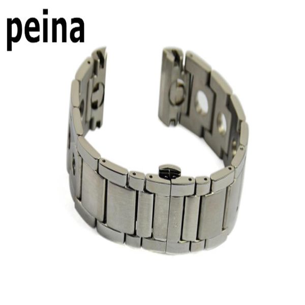 

20mm buckle 18mm t91 watch band prs 516 racing series in stainless steel band3445, Black;brown