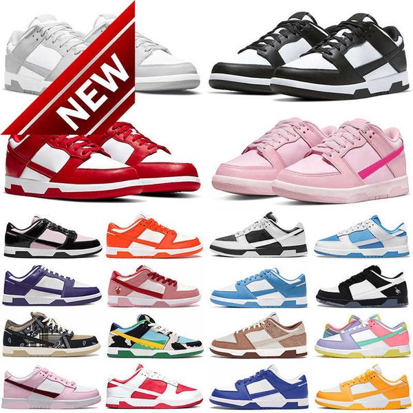 

retro low men women low shoes panda sneaker white black unc blue grey fog pn university red syracuse triple pink laser orange coast medium c