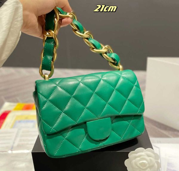 

evening bags shoulders 5a 2022ss trendy bold chain flap calfskin classic quilted plaid metal hardware designer french luxury womens mini vin