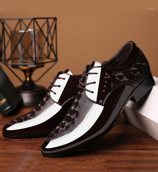 

dress shoes classic oxford for men black formal patent leather zapatos de hombre wedding party6010513