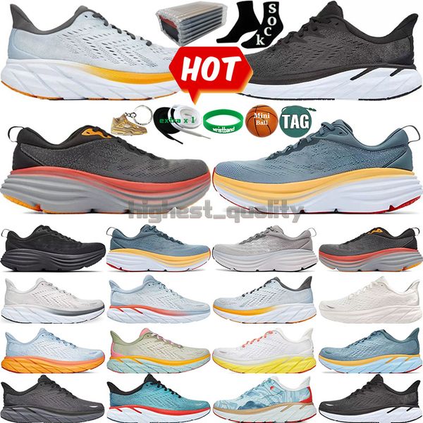 

ONE Running Shoes for Men Women Bondi Clifton 8 Carbon X2 Athletic Shoe Shock Absorbing Road Highway Climbing Mens Womens Breathable Runner Outdoor Sneakers EUR, Color1