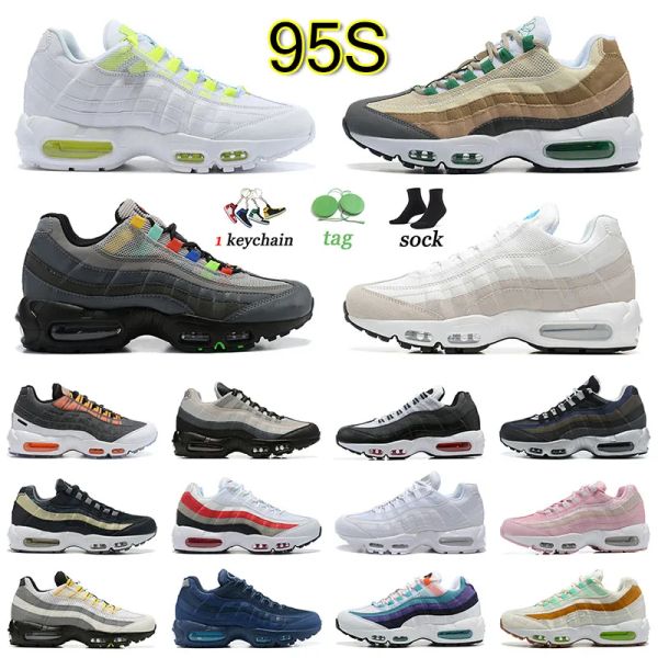 

95s classic running shoes professional sneakers midnight navy blue light charcoal vintage tv champagne neon happy pineapple men women traine